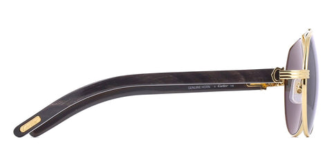 Cartier Buffalo Horn CT0272S 001 6CL Polarised Sunglasses