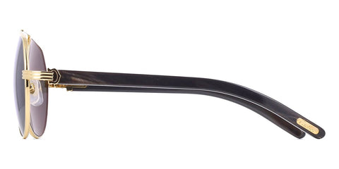 Cartier Buffalo Horn CT0272S 001 6CL Polarised Sunglasses