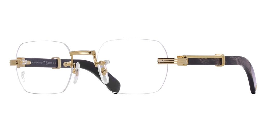 Cartier Buffalo Horn CT0377O 001 5ER Glasses