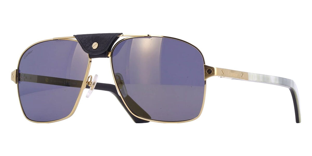 Cartier Buffalo Horn CT0389S 003 1H0 Polarised Sunglasses