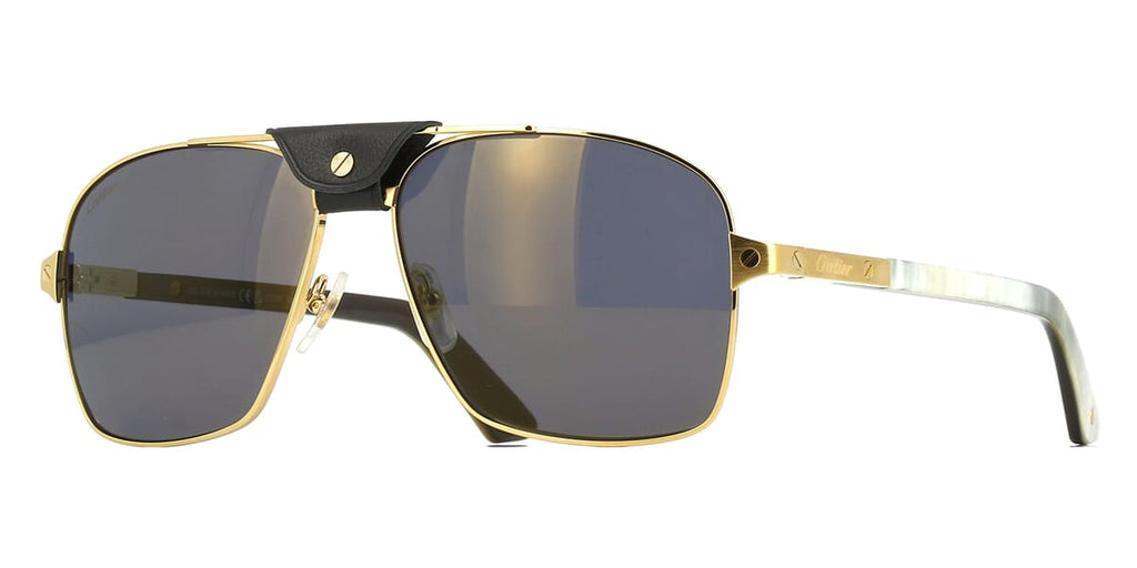 Cartier Buffalo Horn CT0389S 003 4J2 Polarised Sunglasses
