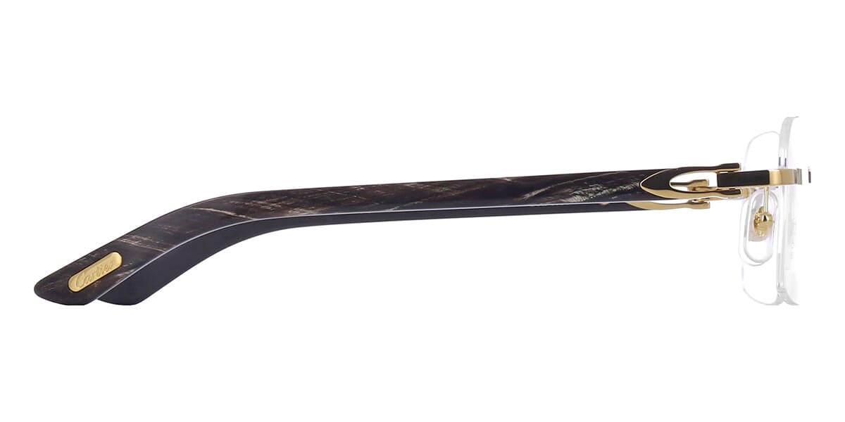 Cartier Buffalo Horn CT0453O 001 9KG Glasses
