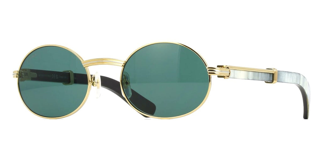 Cartier Buffalo Horn CT0464S 007 8J8 Sunglasses