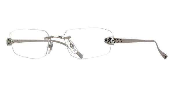 カルティエ メガネ (CT0494O 002) Cartier CT0494O 002 Eyeglasses Shiny Silver - eye-oo.com