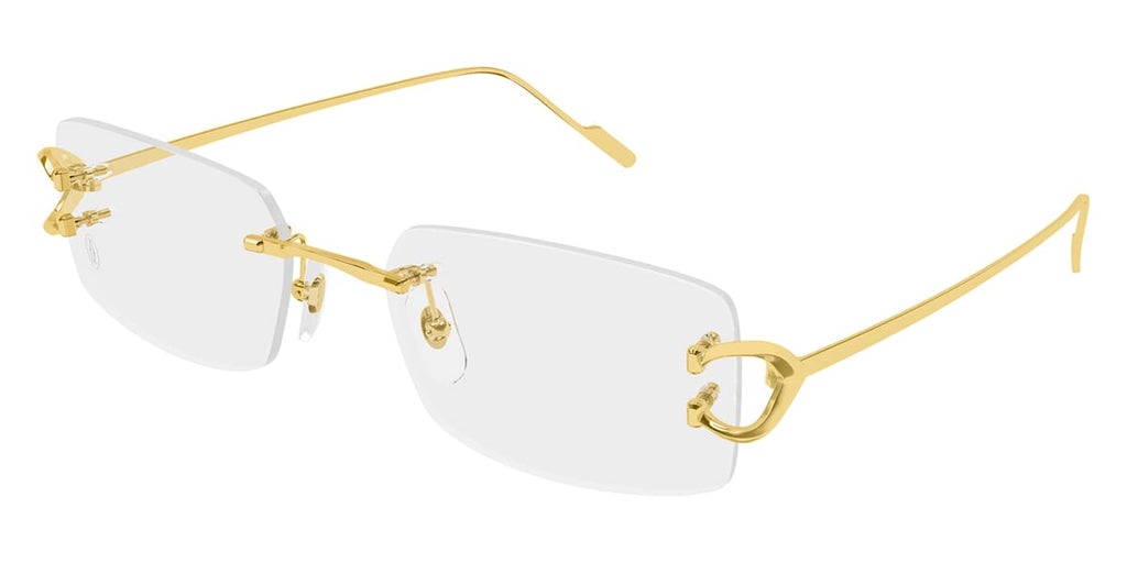 Cartier CT0605O 001 Solid 18k Gold Glasses