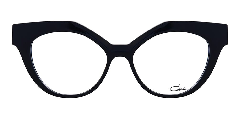 Front view of thick frame black spectacles