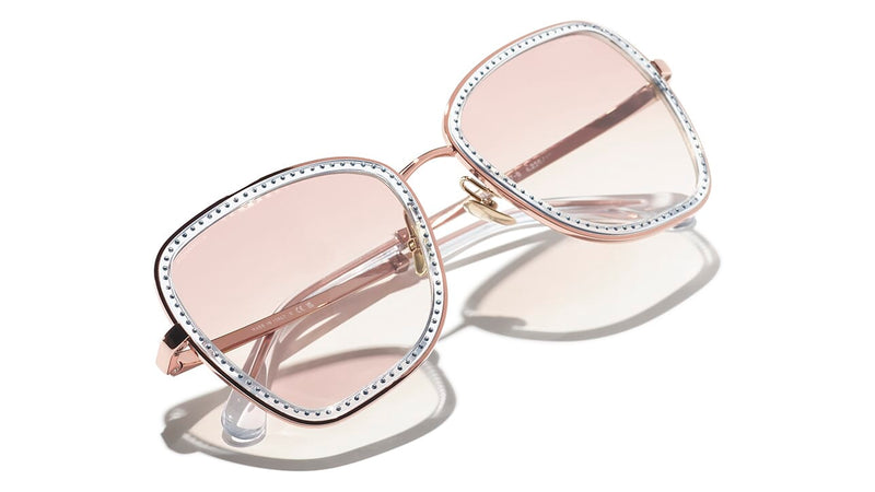 Chanel pink gold sunglasses best sale