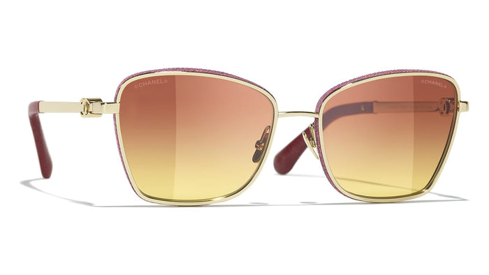 CHANEL パレオ 18P CHANEL WHITE FLUORESCENT ORANGE HIGH TOP LEATHER FABRIC