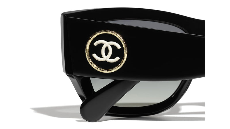 chanel black sunglasses for women