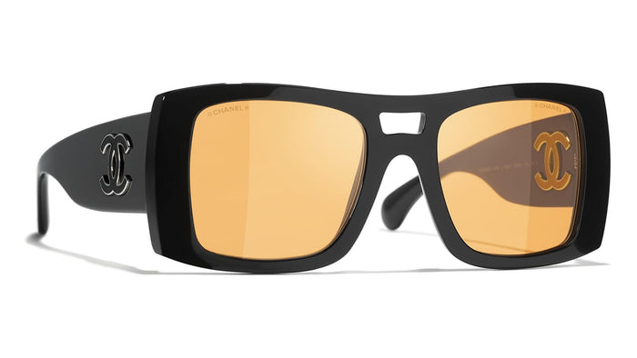 CHANEL シャネル 5369 53□21 135 サングラス プラスチック メタル ブラック シルバー ココマーク マトラッセ シャネル CHANEL サングラス レディース メンズ （ブルー