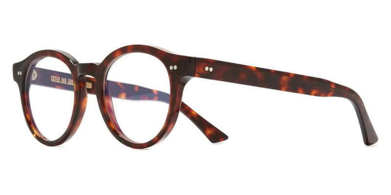 Cutler and Gross 1378 14 Dark Turtle with Blue Control Glasses