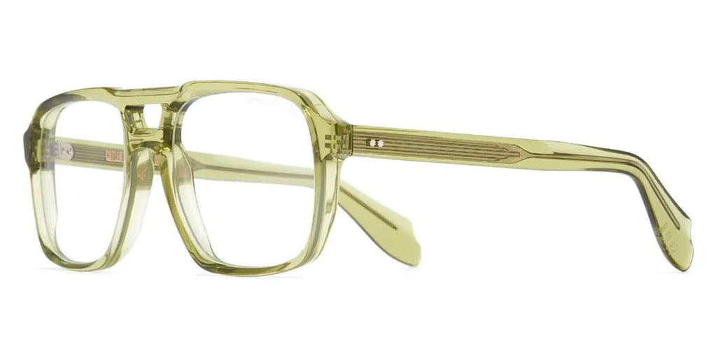 Cutler and Gross 1394 12 Crystal Green Glasses