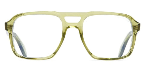 Cutler and Gross 1394 12 Crystal Green Glasses