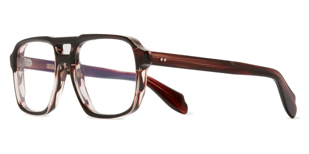 Cutler and Gross 1394 14 Striped Brown Havana Glasses