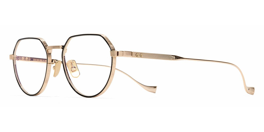 Cutler and Gross Pelham 1430 01 Gold Black Glasses