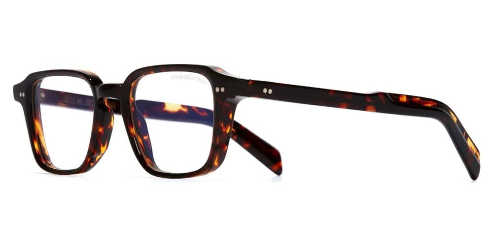 Sharp Turtle Spectacles Cutler and Gross GR07 02 Dark Turtle Glasses