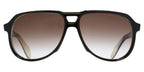 Cutler and Gross Sun 9782 02 Black on Horn - As Seen On Thom Yorke of Radiohead