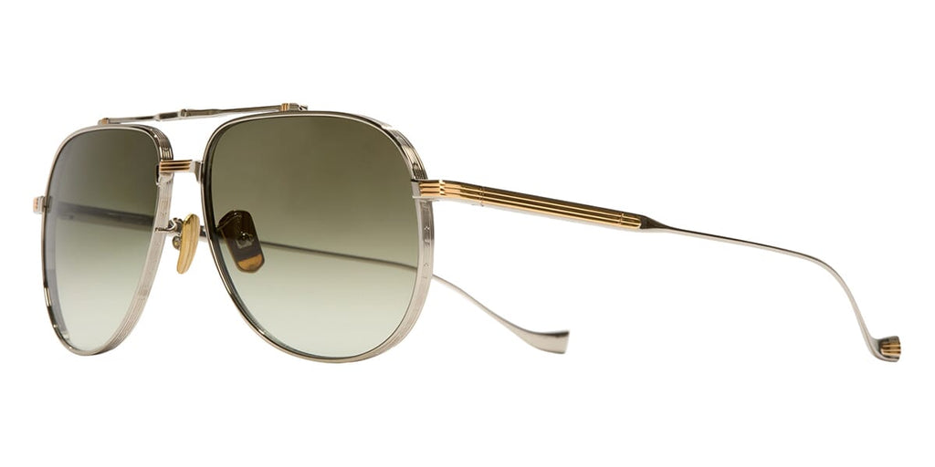Cutler and Gross Sun Sloane 1423 03 Silver Gold Sunglasses