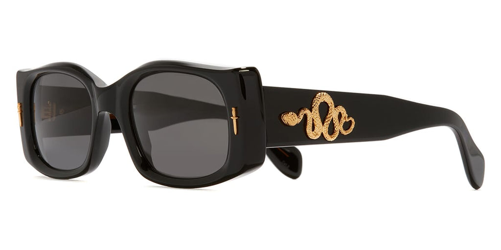 Cutler and Gross Sun x The Great Frog Diablo Limited Edition GFLE010 01 Black with Gold Snake Sunglasses