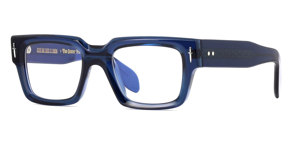 Cutler and Gross X The Great Frog Titan GFOP014 03 Deep Blue Crystal Glasses