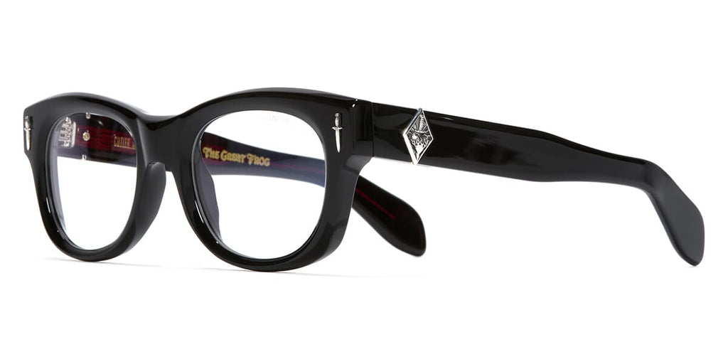 Cutler and Gross x The Great Frog Jimi GFOP022 01 Black with Lucky Diamond Glasses