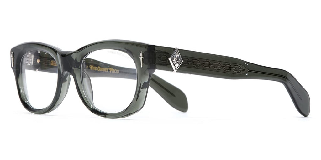 Cutler and Gross x The Great Frog Jimi GFOP022 03 Green Amethyst with Lucky Diamond Glasses