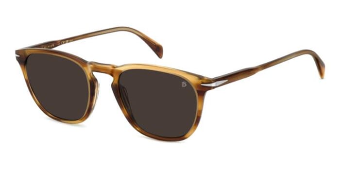David Beckham Unisex Sunglasses - Model DB 1049, Havana Color, 48mm Acetate Frame