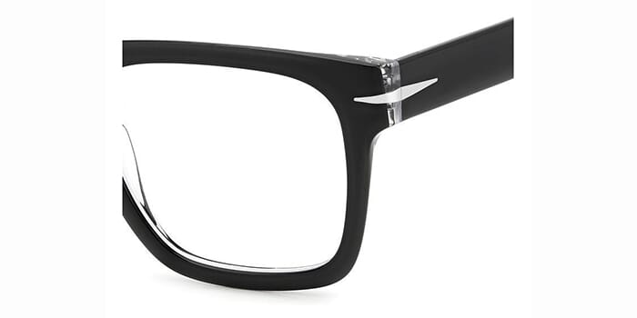 Lunettes De Vue David Beckham DB 7020/FLAT 7C5 - Monture Noire Cristal - Homme - Neuf étiqueté