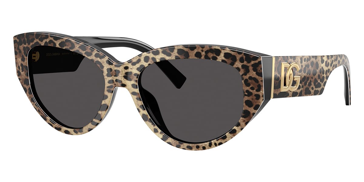Dolce & Gabbana ヒョウ柄ラウンドサングラス Dolce&Gabbana DG4514 3163/87 Sunglasses - Pretavoir