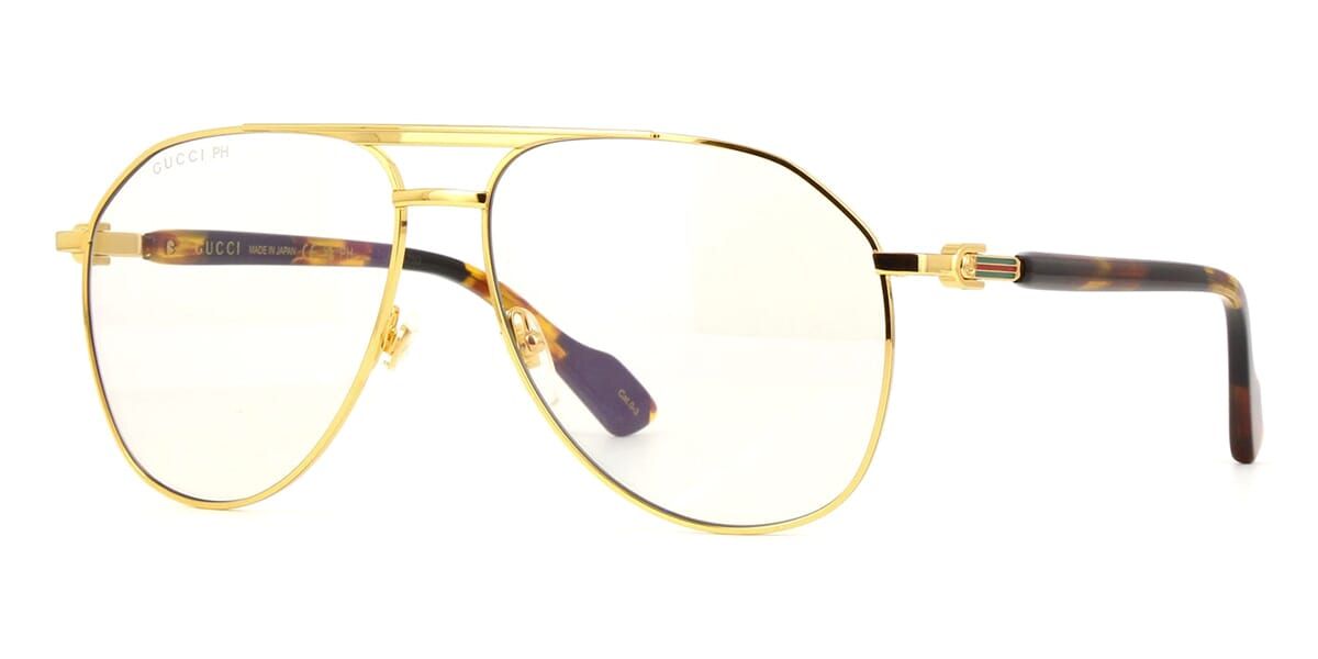 Prescription Eyeglasses Gucci Clear Aviator Glasses Gucci GG1220S