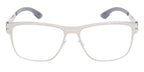ic! Berlin Bert Chrome Grey Glasses