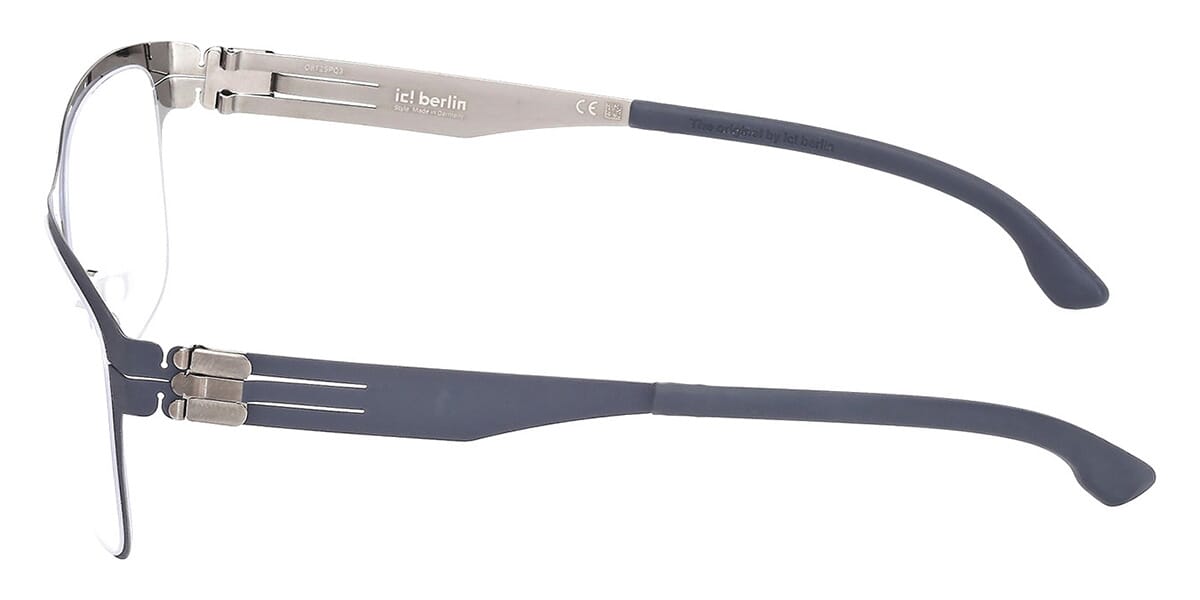 ic! Berlin Bert Marine Blue with Shiny Graphite Glasses