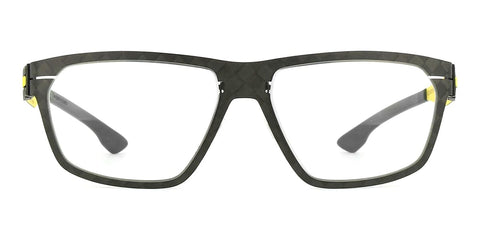 ic! berlin Flexarbon AMG 14 IA5004 02B Median Night Graphite Yellow Glasses