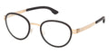 ic! Berlin Gallium Black with Rose Gold Glasses