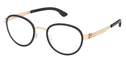 ic! Berlin Gallium Black with Rose Gold Glasses