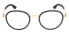 ic! Berlin Gallium Black with Rose Gold Glasses