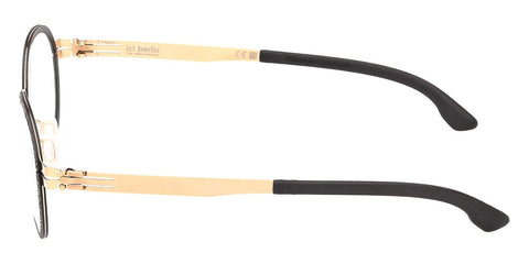 ic! Berlin Gallium Black with Rose Gold Glasses