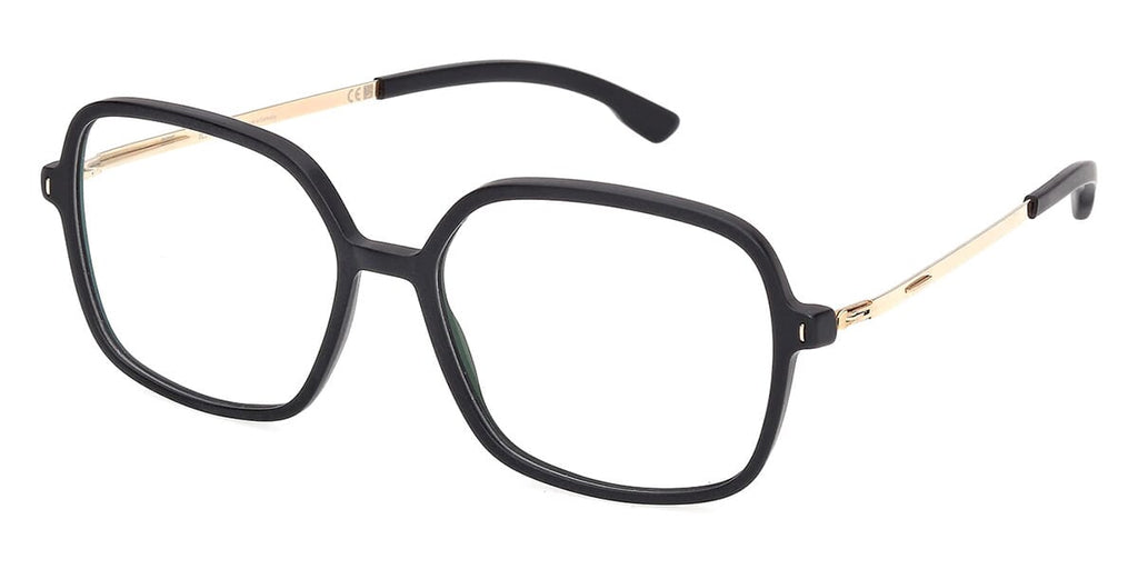 ic! Berlin Hazel Matte Black with Rose Gold Glasses