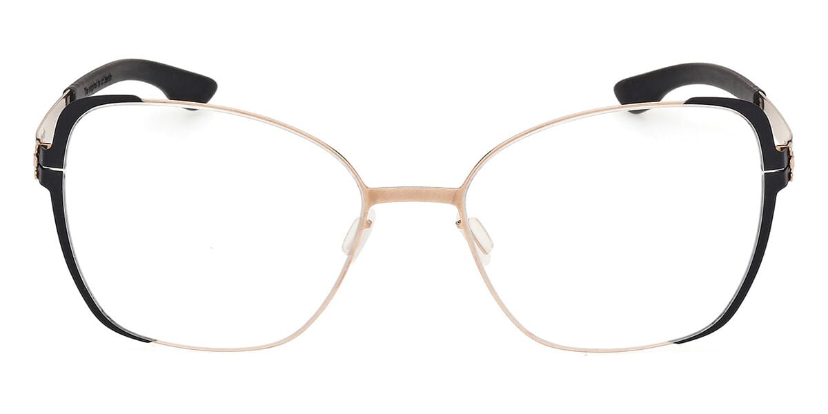ic! Berlin Irine Black Sides with Rose Gold Glasses