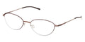 ic! Berlin Isa Shiny Copper Kidney Bean Circle Glasses