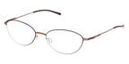 ic! Berlin Isa Shiny Copper Kidney Bean Circle Glasses