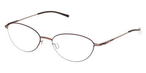 ic! Berlin Isa Shiny Copper Kidney Bean Circle Glasses