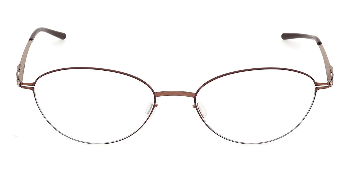 ic! Berlin Isa Shiny Copper Kidney Bean Circle Glasses