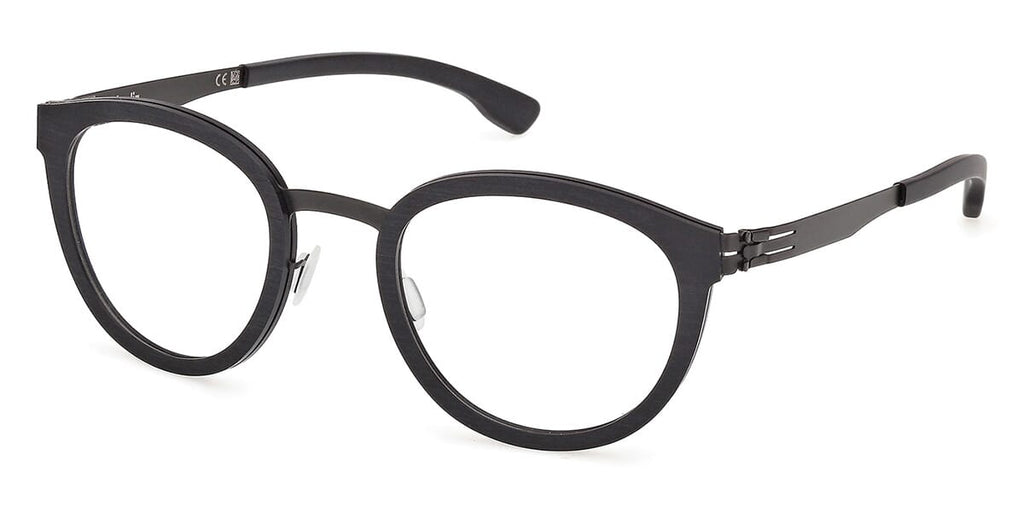 ic! Berlin Larry Rough Black Glasses