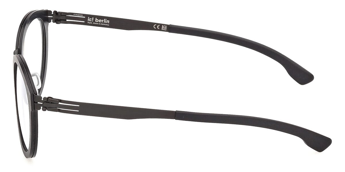ic! Berlin Larry Rough Black Glasses