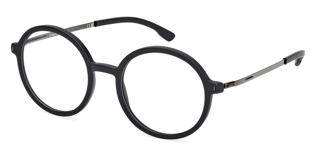 ic! Berlin Leela Matte Black with Gunmetal Glasses