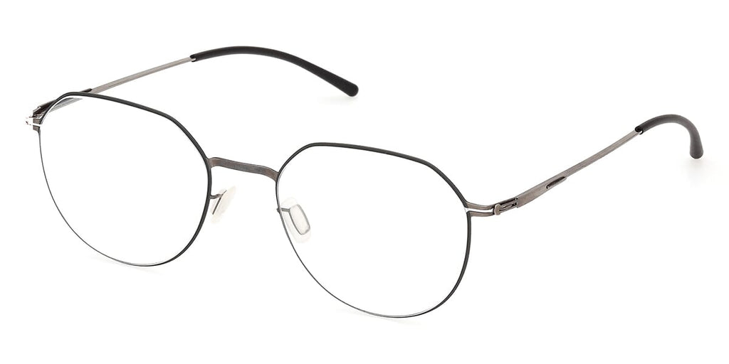 ic! Berlin Lio Shiny Graphite and Racing Green Circle Glasses