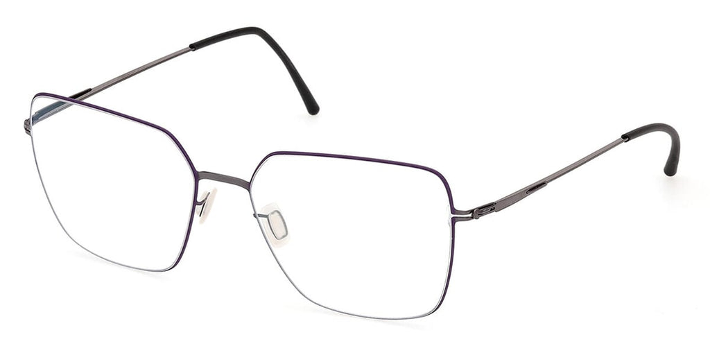 ic! Berlin Mea Shiny Aubergine and Crocus Circle Glasses