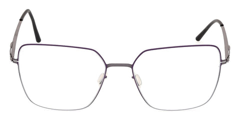 ic! Berlin Mea Shiny Aubergine and Crocus Circle Glasses