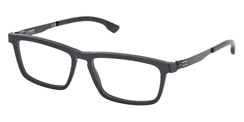ic! Berlin Miles Rough Black Glasses